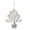 Snowflake, variant on sunsanly Christmas Metal Hanging Decoration Snowman Snowflake Star Tree Hanging Ornament Pendant Neighbors Friends Family Holiday Party Gift