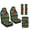 Ethnic Tribal Cow Sunflower Cowhide, variant on Xixirimido Car Seat Covers for Front Seats 5Pcs Car Accessories with Seat Belt Covers & Center Console Cover Universal Fit for SUVs,Vans,Trucks,Sedans, Ethnic Tribal Horses