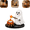 A#145, variant on Glow-in-The-Dark Halloween Campfire Tealight Holder, Ghost Campfire Gathering Cute Halloween Ghost Figurine with Ghost Cat, Indoor Fireplace Seasonal Ornament B