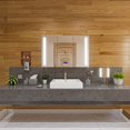 thumbnail image 3 of ALFI Brand ABC701 24 in. Rectangular Semi Recessed Ceramic Sink with Faucet Hole, White, 3 of 5