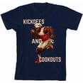 thumbnail image 3 of Go Sports! But Where's the Food? Youth Navy Blue Crew Neck Short Sleeve Tee-Medium, 3 of 4