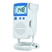 Fetas Doppler Monitors for Home Use, Portable Pegnancy Hartbeat Monitor Doppler Baeby Detactor LED Screen Color Digital Display Speaker Monitor