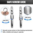 thumbnail image 3 of czcpp-3.15 Inches 4 Inches Stainless Steel Carabiner for Gym Equipment Connection, Heavy Duty Spring Snap Hook Clips Buckle for Gym Exercise, Punching Bags, Hiking, Camping, 3 of 4