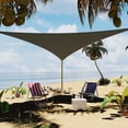thumbnail image 1 of Memoryfield Sun Shade Sail Triangle, HDPE Canopy for Patio Garden Deck, Grey, 1 of 10