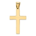 thumbnail image 3 of 14k Yellow Gold Cross Pendant for Men and Women, Unisex Latin Necklace Charm, Minimalist Christian Religious Jewelry for Catholic or Spiritual Wear, 3 of 6