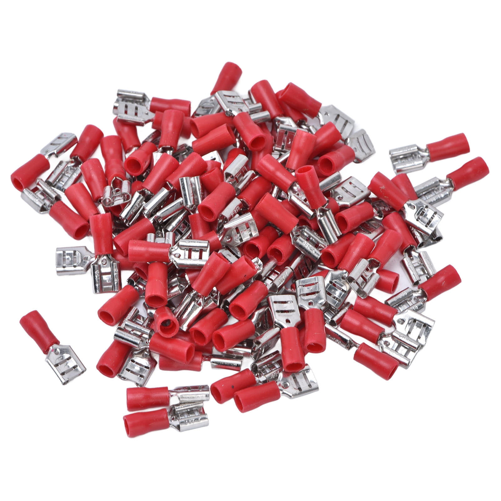 Spade Connector, Simple Operation Female Spade Connector For Electrical Equipment Red