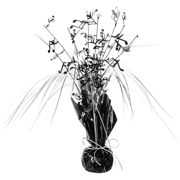 Beistle 1-Pack Musical Notes Gleam 'N Spray Centerpiece, 11-Inch, 1 piece