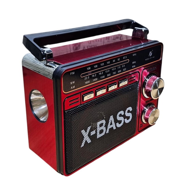 Radio Am/fm/sw Portátil 5v Recargable Bluetooth Usb/tf Luz