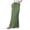 Army Green, variant on Linen Flared Maxi Skirt with Back Slit - Elastic Waist Drawstring Long Flowy Ankle-Length Skirt (Brown, S)