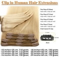 thumbnail image 4 of SEGO Clip in 100% Human Hair Extensions Real Thick Remy Hair Full Head 8 PCS Hair Pieces for Woman Balayage Black Brown Blonde, 4 of 9