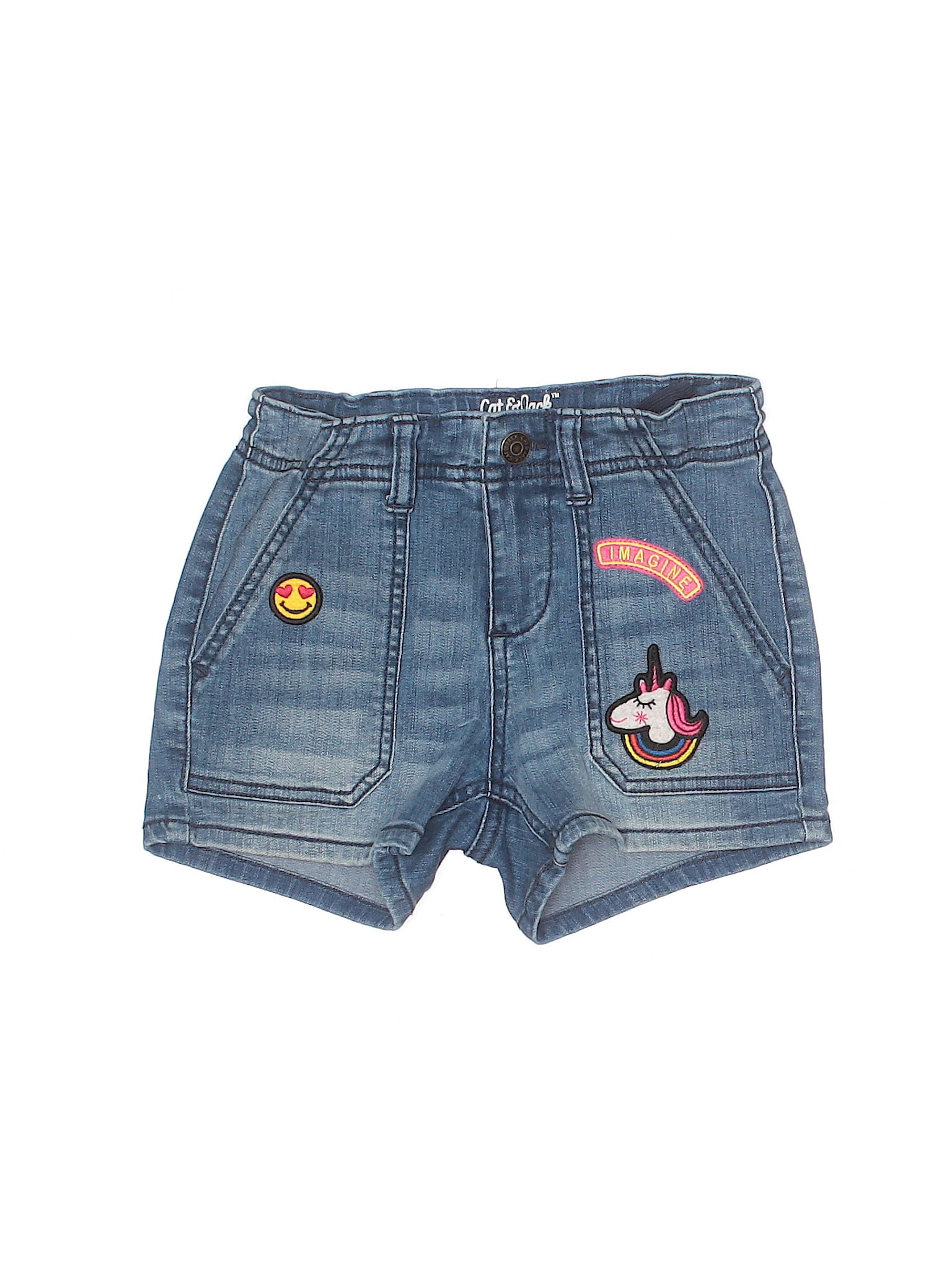 Cat & Jack PreOwned Cat & Jack Girl's Size S Youth Denim Shorts