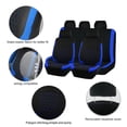 thumbnail image 3 of TIANLAIMEI Car Seat Covers, Full Set Front and Rear Back Seat Cushion Protector, Airbag Compatible, Car Accessories Universal Fit for Most Cars, 3 of 6