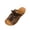 Brown, variant on Vintage Lace Up Slide Mules, Cutout Open Toe Platform Sandals, Distressed Summer Casual Slides, Women Lace Up Cutout Slide Sandals Open Toe Vintage Platform Slip On Summer Casual Mules, Khaki 5.5