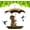Dog, variant on Bird Feeder with Umbrella Metal Squirrel Cat Dog for Garden