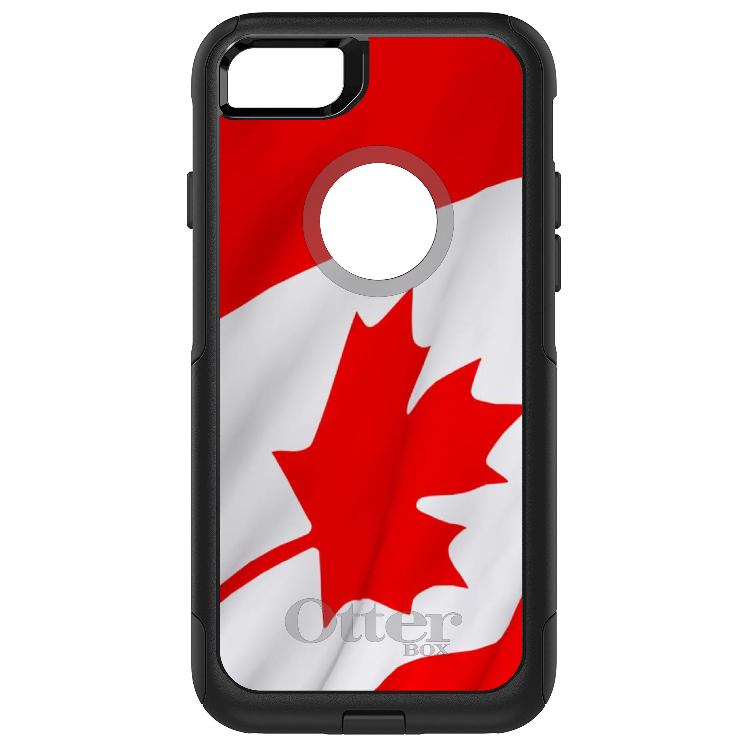 DistinctInk Custom Black OtterBox Commuter Series Case for Apple iPhone 7 ...