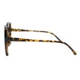 thumbnail image 4 of Womens Square Sunglasses Trendy Fashion Minimal Thin Frame UV 400 Tortoise, 4 of 4