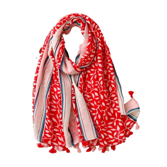 Sonducket Bufanda femenina de invierno hecha con poliéster para calidez y estilo Bufanda de verano para mujer Bufandas Chales Regalos Accesorios de disfraces rojo