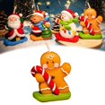 thumbnail image 3 of de Navidad Decoración Cera Oficina Té de cumpleaños Apoyos de la foto Candy Gingerbread Hombre, 3 of 9