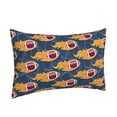 thumbnail image 2 of Balery Burning Rugby Balls Bedding Queen Pillow Cases - Envelope Closure - Soft Brushed Microfiber Fabric - Shrinkage and Fade Resistant Pillow Cases-14"x20", 2 of 9