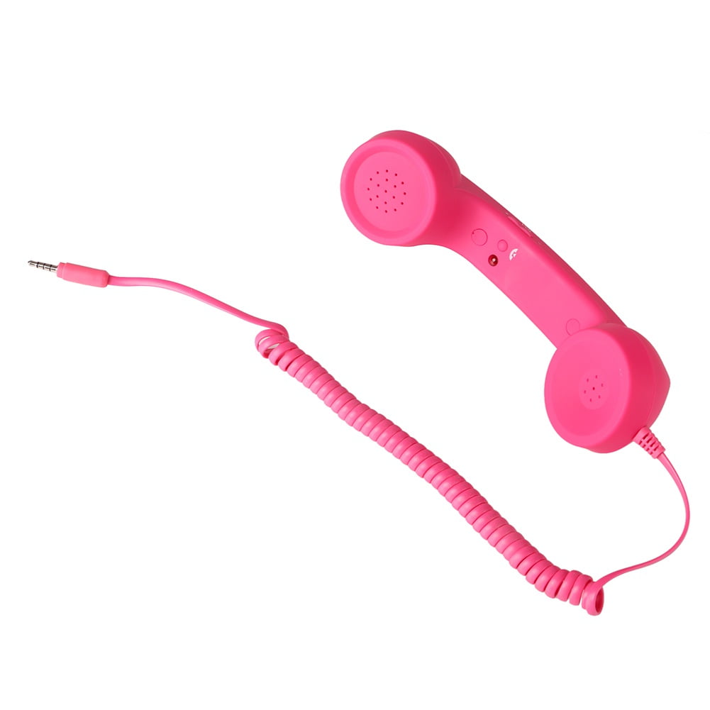 Cell Phone Handset, Retro Telephone Handset Anti Radiation Receivers 3.5MM for for iPhone
