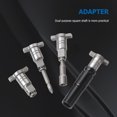 thumbnail image 4 of Adaptador de llave de impacto eléctrica en forma de T broca Ehuebsd de acero al cromo vanadio llave de doble uso herramienta de conversión de eje, 4 of 9