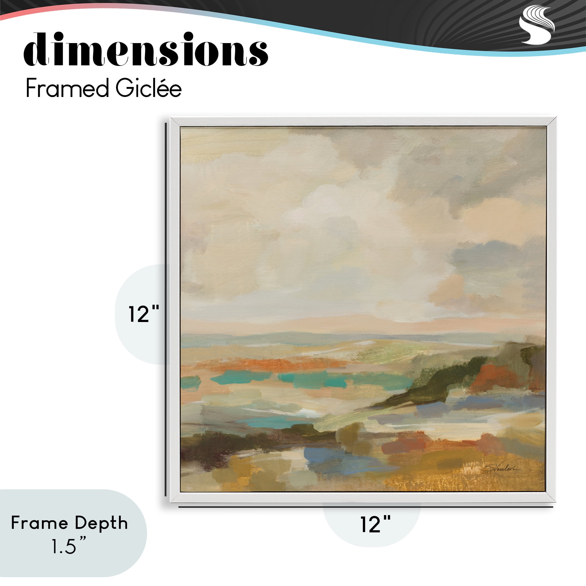 Stupell Industries Muted Harmony Palette White Framed Giclee Art, design by Silvia Vassileva