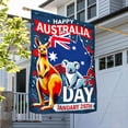 thumbnail image 2 of FLAGWIX Happy Australia Day January 26th Koala and Kangaroo Australia Flag MLN2350F 3x5Ft - Double Sided Flag Indoor Outdoor, 2 of 6