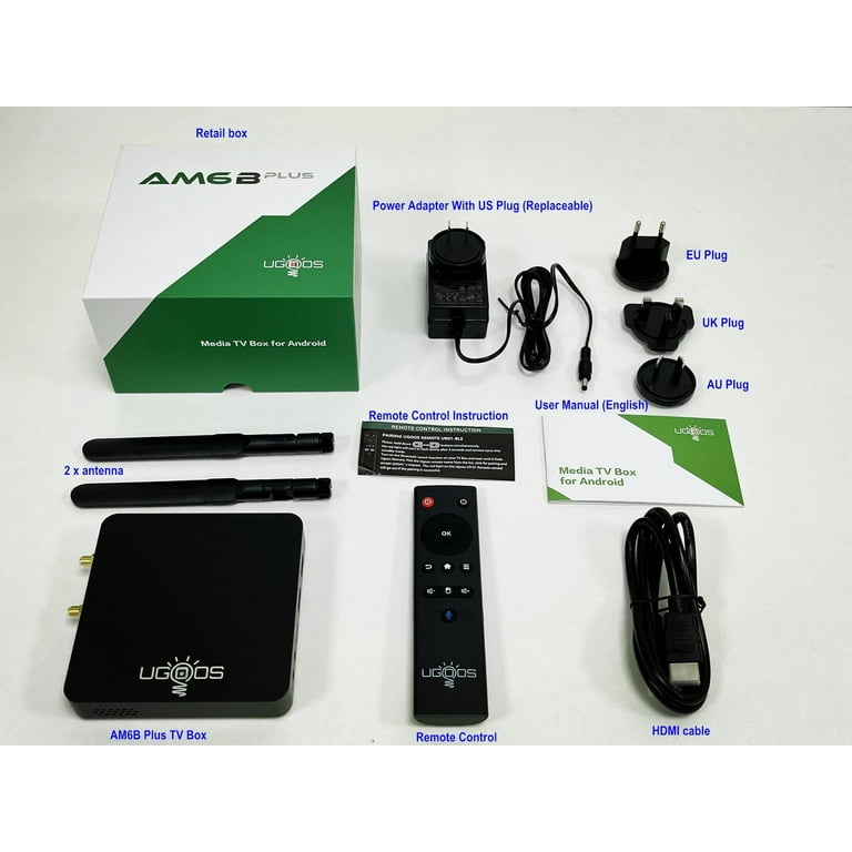 Android TVBOX UGOOS AM6B+ ドルビービジョンプレーヤー Ugoos AM6B Plus 2021 TV box adds WiFi 6 connectivity - CNX