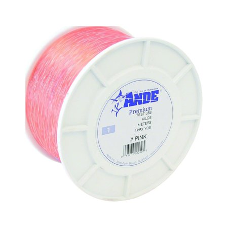 UPC: 0043473102307 | Ande A1-30P Premium Monofilament Fishing Line 1 lb Spool 30 lb 1600 Yards Pink