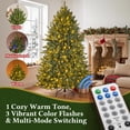 thumbnail image 4 of OasisCraft 6.5FT Pre-Lit Artificial Christmas Tree with Remote 450 LED Lights, 4 of 10