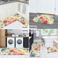 thumbnail image 5 of Pioneer Flower Floral Print Pattern Kitchen Rugs Sets Of 2,Anti Fatigue Kitchen Mat Rugs Non Slip Washable,Decorative Kitchen Floor Mats for Kitchen,Sink,Laundry,17"x30"+17"x47", 5 of 7