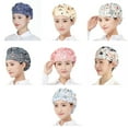 thumbnail image 3 of Modern Cooking Bonnet Protect Hair from Grease and Dust, Suitable for Women Fashionable Cook Work Hat Floral Pattern, 3 of 4