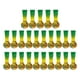 thumbnail image 1 of 25x Medallas de premio Premios de recompensa Reconocimiento de metal con cinta para el cuello Medallas de ganador Color dorado, 1 of 9