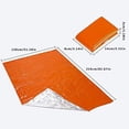 thumbnail image 5 of Outdoor First Aid Emergency Blanket Emergency Sleeping Bag Insulation Reflective Orange Aluminized Film, 5 of 5