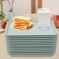 thumbnail image 3 of Fast Food Serving Trays, Set of 24 Rectangular 36x27cm Plastic Trays, Dishwasher Safe and Stackable, For Hotels and Cafeterias, 3 of 15