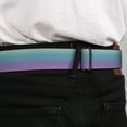 thumbnail image 4 of Buckle-Down Belt, Seatbelt Buckle Belt, Ombre Blue Green Purple, 30 to 44 Inches, 4 of 9