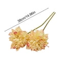 thumbnail image 3 of Fake Flowers, Small Artificial Flowers, Realistic Flowers for Summer Wedding, Vase Arrangement Photo Prop Shelf Living Room Father's Day Decor Gift, AKLJWH - #22 Yellow-2Pcs, 3 of 7