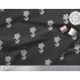 thumbnail image 2 of Soimoi Rayon Crepe Fabric Leaves & Floral Block Print Fabric by The Yard 46 Inch Wide, 2 of 3