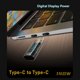 thumbnail image 2 of 2X Adaptador USB C, Pantalla LED de Potencia, 140 W, 40 Gbps, 8 K, Extensión USB C, Conector Tipo C PD3.1, Medidor de Potencia Tipo C, Color Negro, 2 of 8