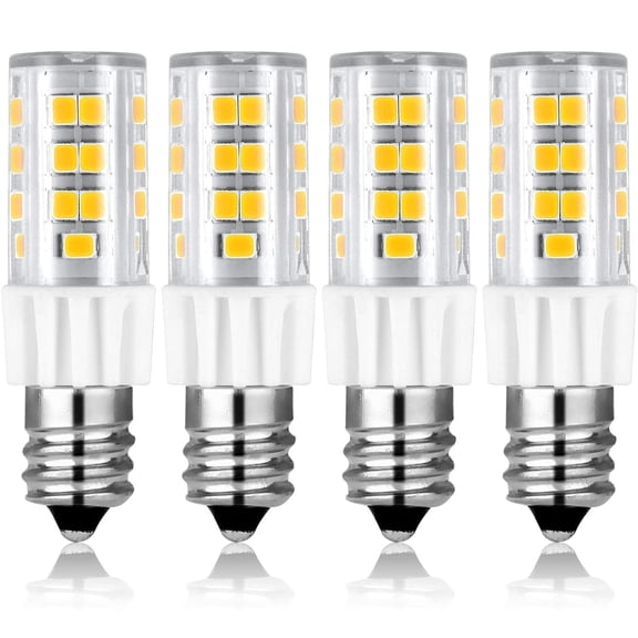 Luxrite Mini Candelabra E12 LED Bulb, T4/T3, 40W Equivalent, 4000K Cool White, Dimmable, 500 Lumens, ETL Listed 4-Pack