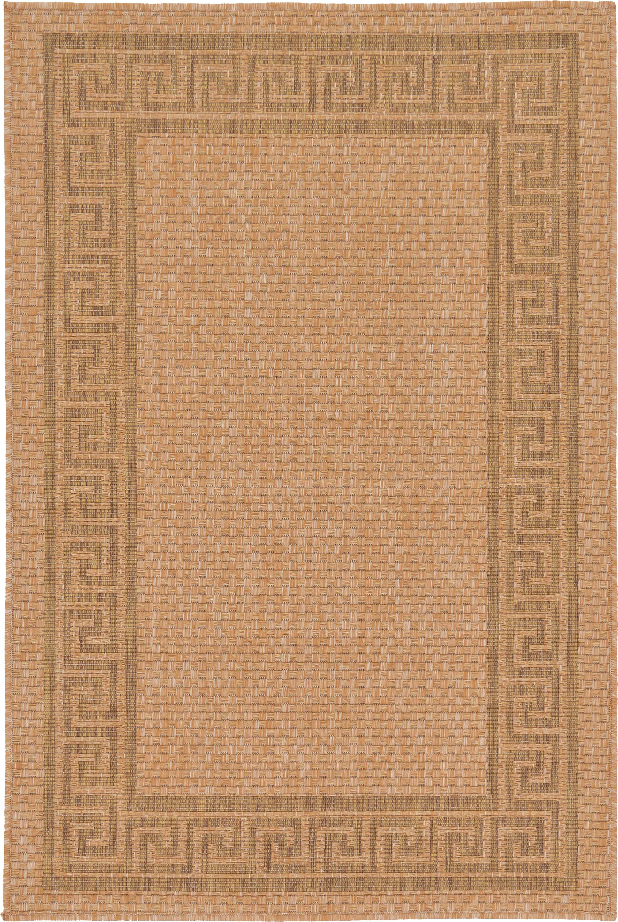 Unique Loom Greek Key Outdoor Contemporary Geometric Area Rug or Runner