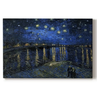 Wexford Home Starry Night Over Rhone - 16" x 20" Gallery Wrapped Canvas, Ready to Hang