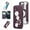 Purple, variant on Eombossed Floral Flip Case for iPhone 12 Pro / 12,Case Wallet PU Leather with Card Holder RFID Blocking Compatible with MagSafe Protection Clear Back Shockproof Cover for iPhone 12 Pro / 12,Rosegold