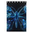 Butterfly with Flower on Wings Blackout Curtains 84 inch Length 2