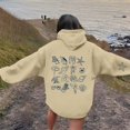 thumbnail image 2 of Wovix Women's Hoodie Rose Letter Print Hooded Pullover with Pocket Sweatshirt Long Sleeve for Daily, 2 of 7