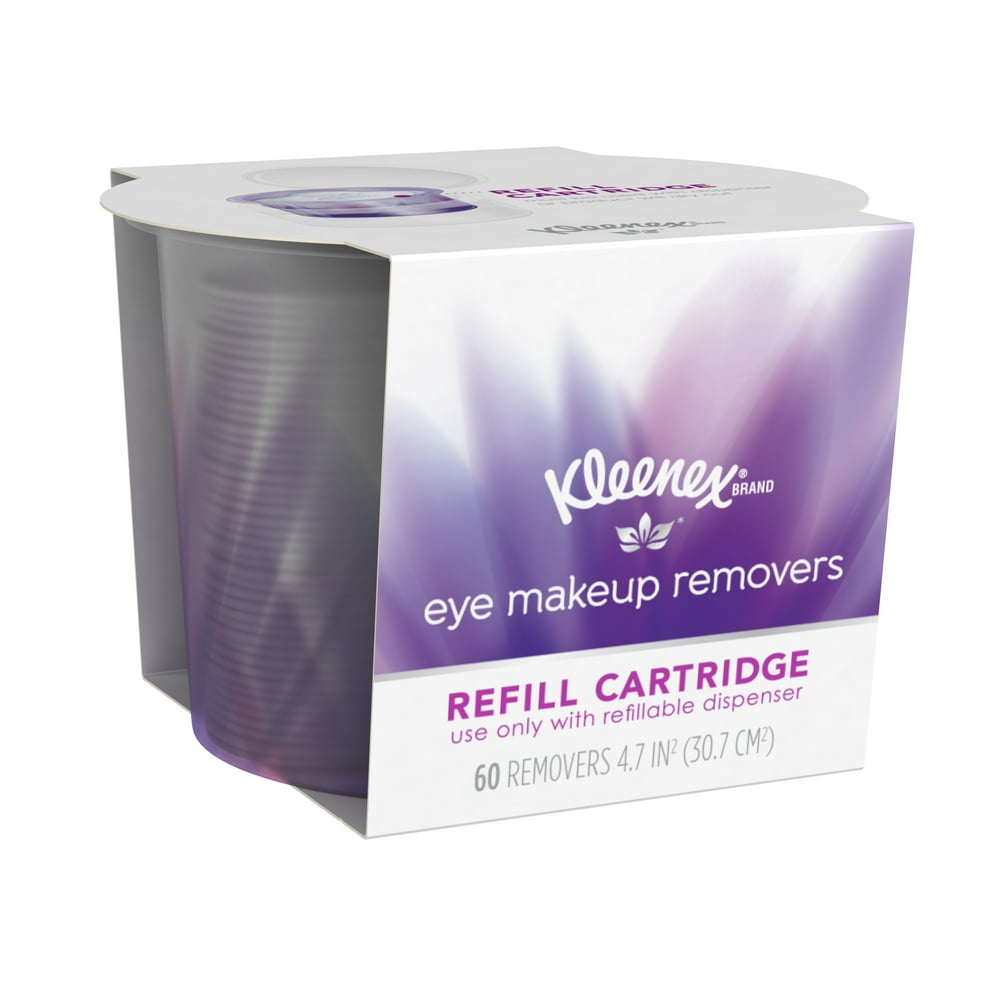 Kleenex Eye Makeup Remover Refill Cartridge, 60 Pads