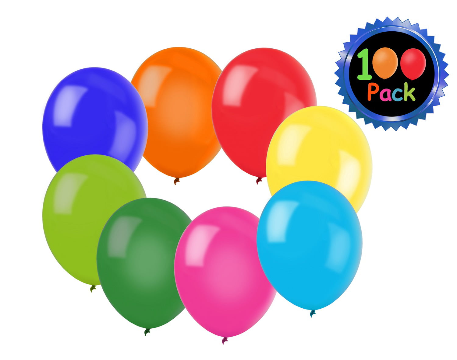 100 X 12" Assorted Colour Balloons Party Birthday Celebration Baloons Decoration 