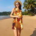thumbnail image 3 of Balery Sunglasses Yellow Duck Vestidos de verano para mujer con estampado: vestido holgado sin mangas, vestido playero informal y cómodo para días calurosos., 3 of 7