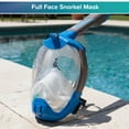 thumbnail image 3 of Aqua Dolfino Full Face Mask for Snorkeling, Blue, L/XL, Ages 12+, 3 of 10