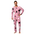 thumbnail image 2 of Halloween Sleepwear, Halloween Family Matching Pajamas Set, Pink Black Cat Ghost Bat Witch Long Sleeve Sleepwear, Graphic Loungewear, Soft Cozy Fun Holiday Nightwear for Parties & Gatherings, L, 2 of 7
